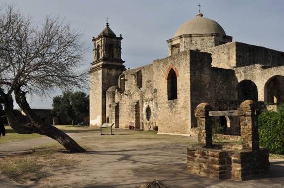 A Missão Franciscana de san Jose, perto de San Antonio, no sul do Texas, nos Estados Unidos